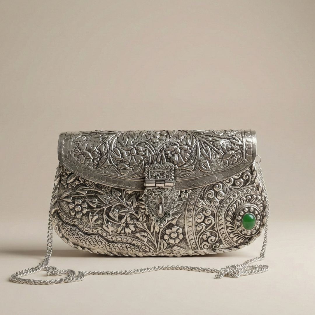 Rajwada Silver Glow Bag - Bag