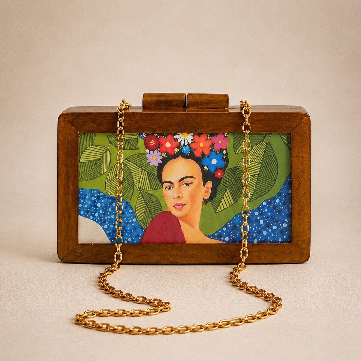 Heritage Muse Wooden Clutch