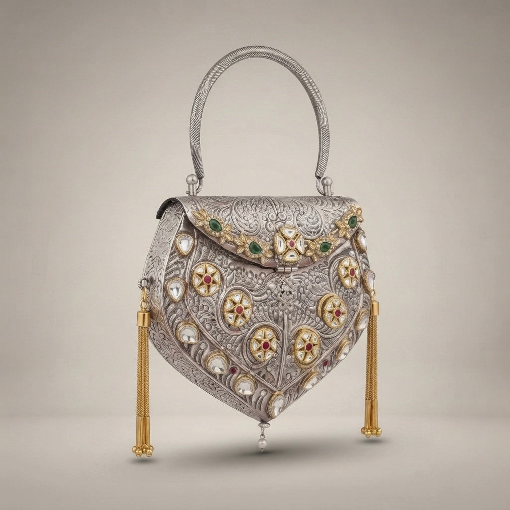 Noor-e-Silver Metal Potli