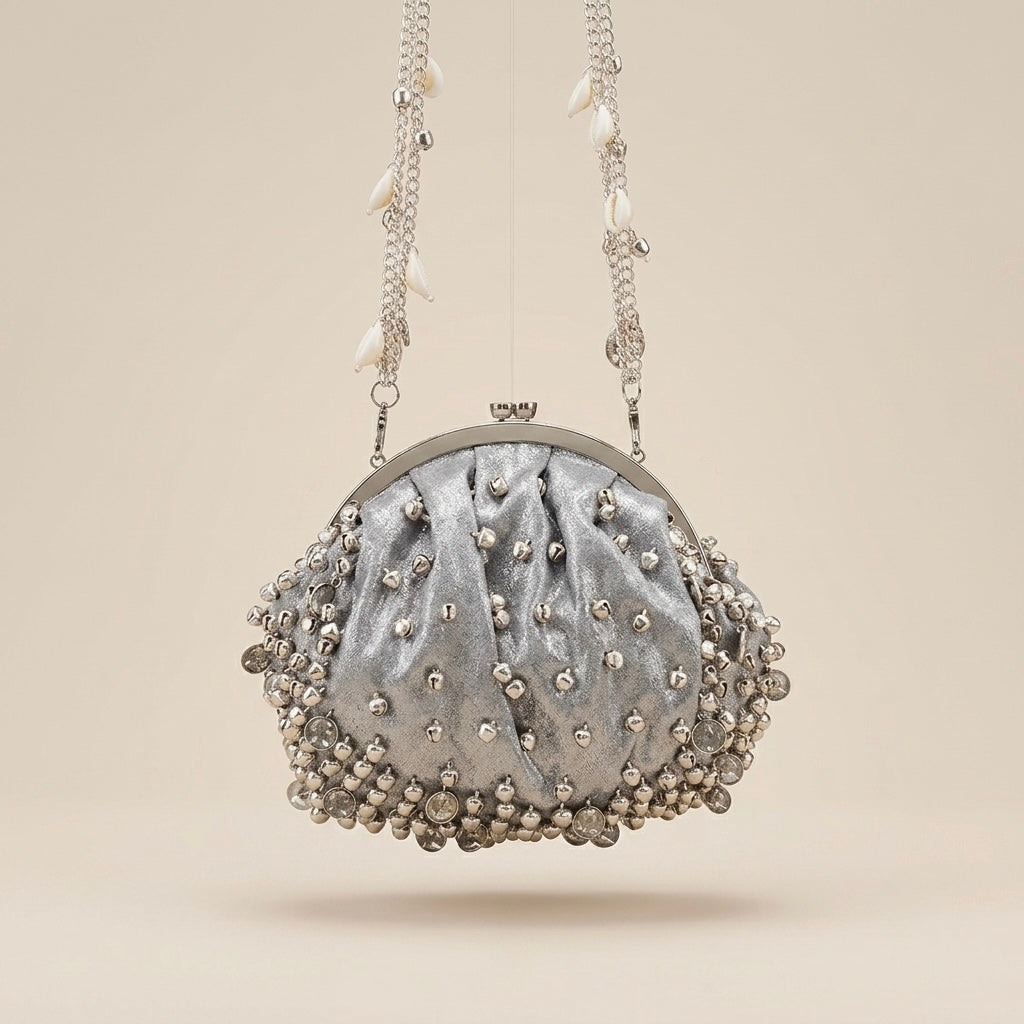 The Silver Chime Clutch