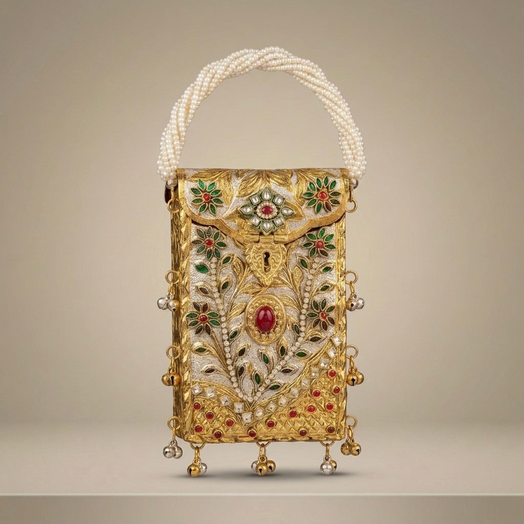 Gilded Elegance Clutch