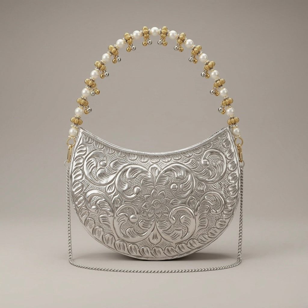 Silver Scroll Crescent