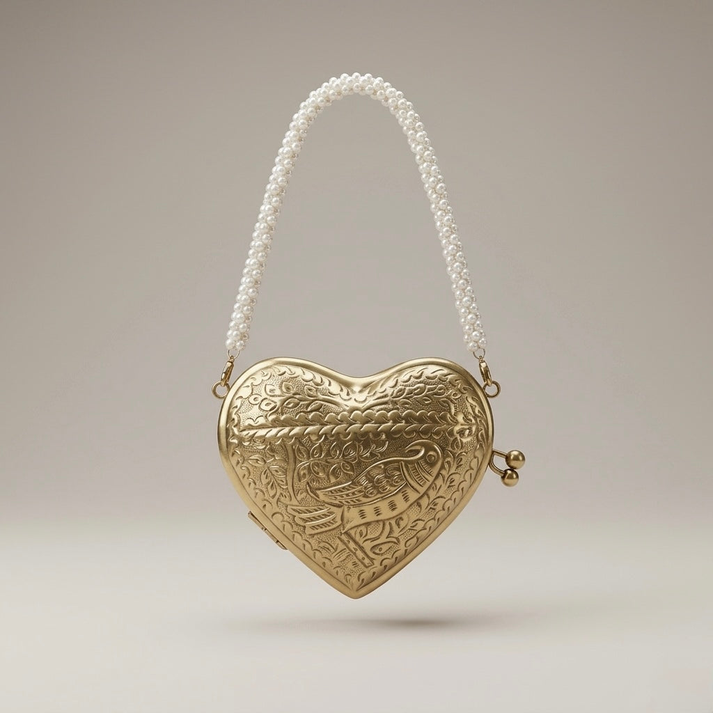 Suvarna Mini Heart Minaudière Mini Coin - Bag