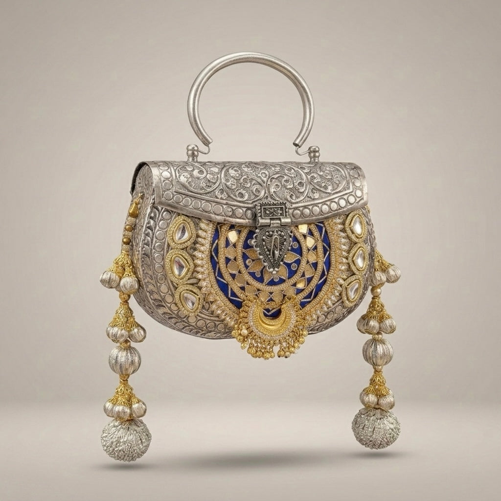 The Azure Heritage Clutch