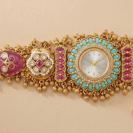 Zoya Kundan Timepiece