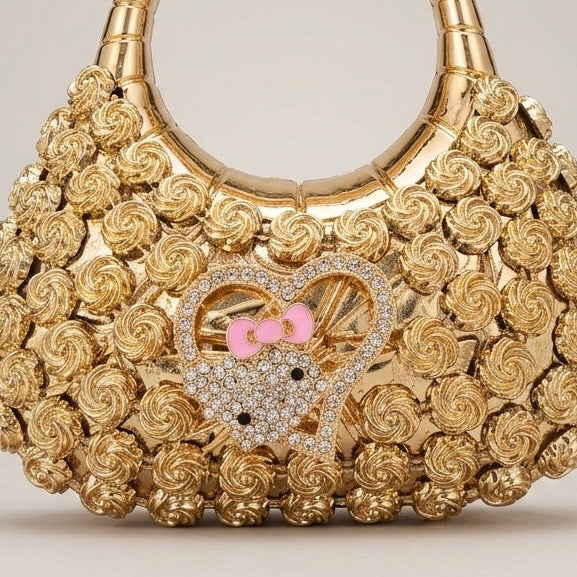 The Golden Rosette mini coin - bag