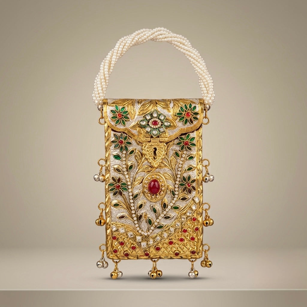 Gilded Elegance Clutch