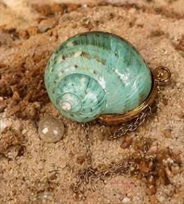 Azure Shell-Case Mini Coin - Bag