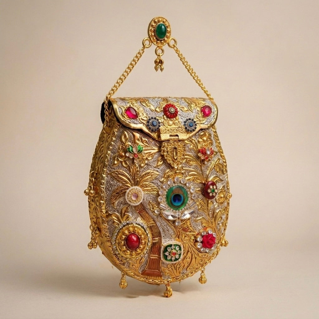 The Regal Mayura Jewel Clutch