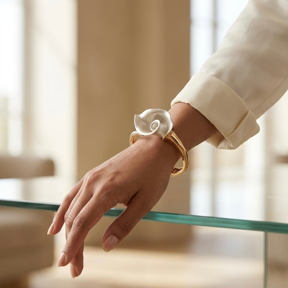 The Pearl Petal Cuff