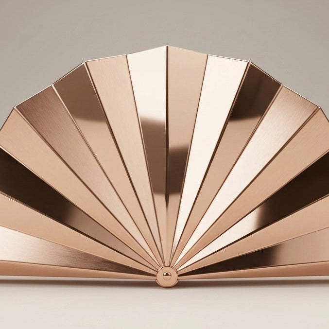 The Rose Gold Fan Clutch