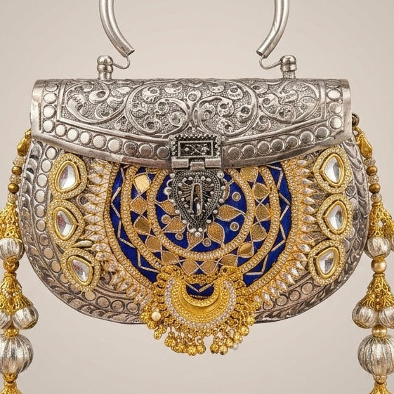 The Azure Heritage Clutch