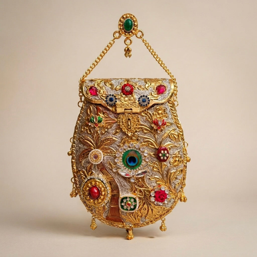 The Regal Mayura Jewel Clutch