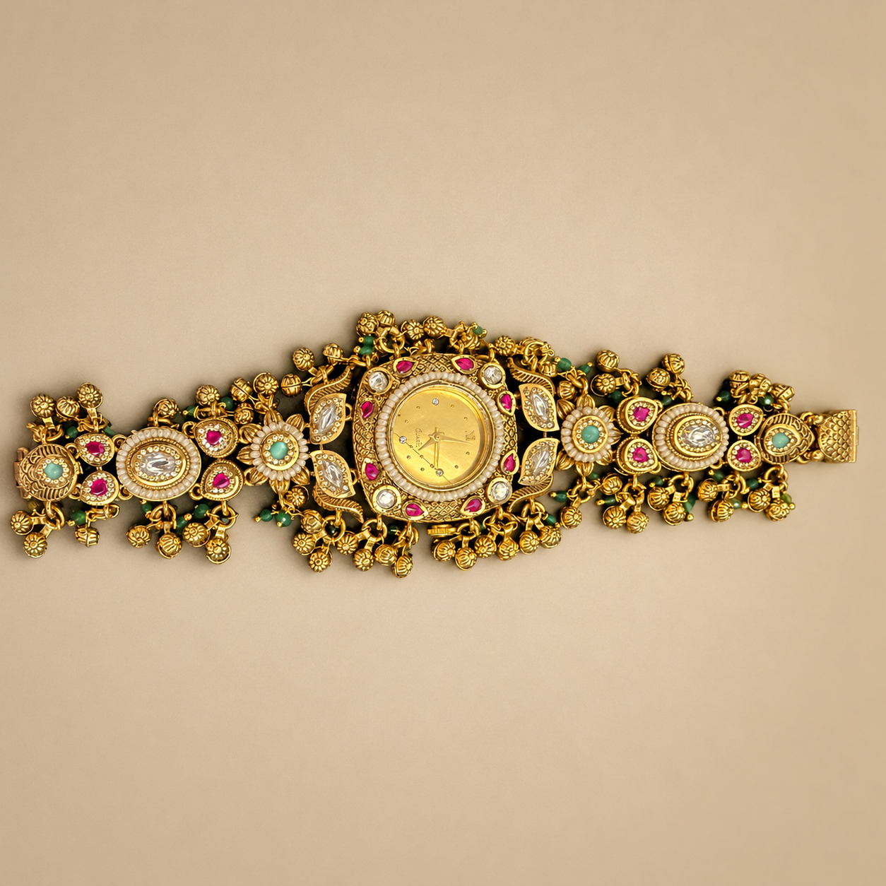 Gilded Radiance Bracelet Watch