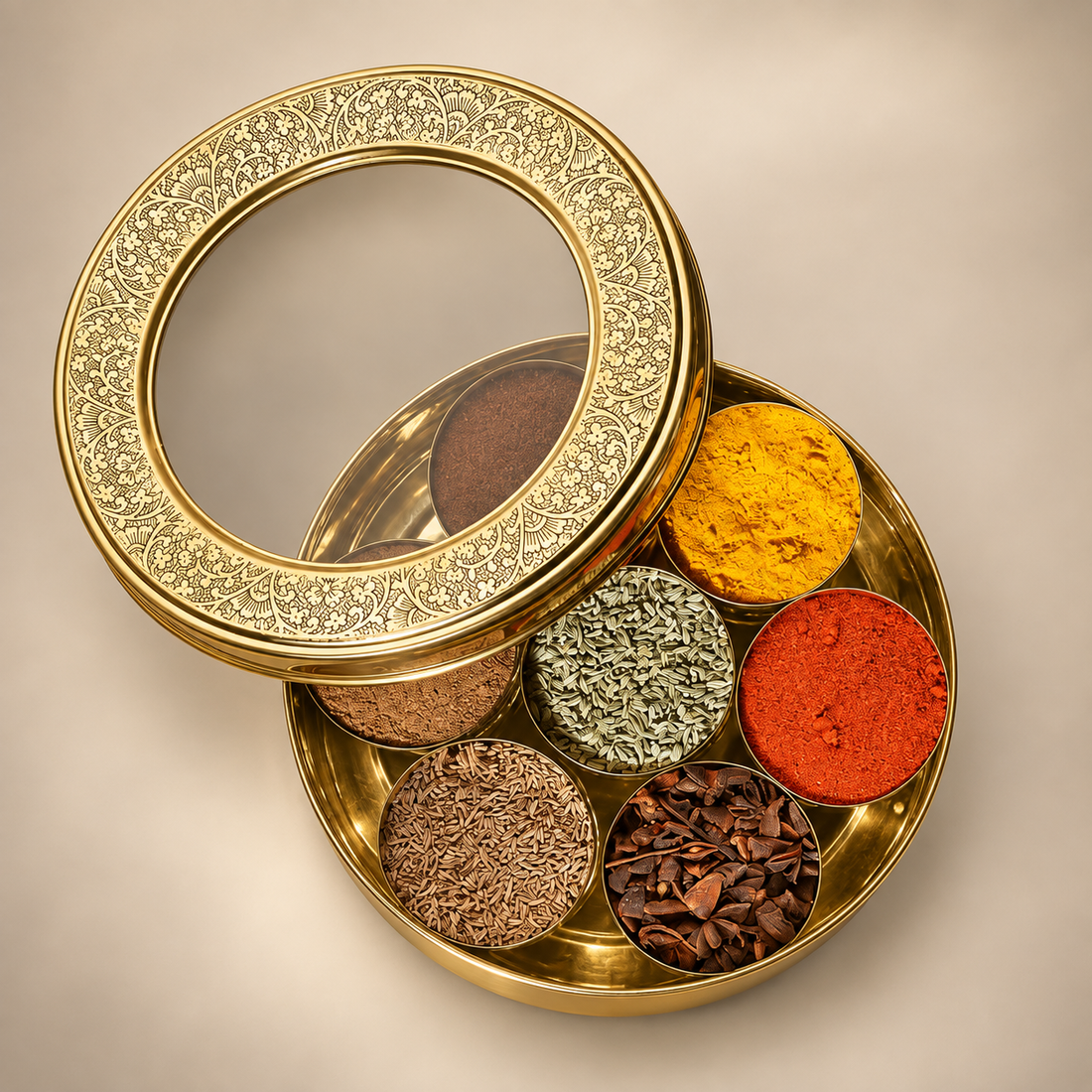 Rajsi Brass Masala Dabba