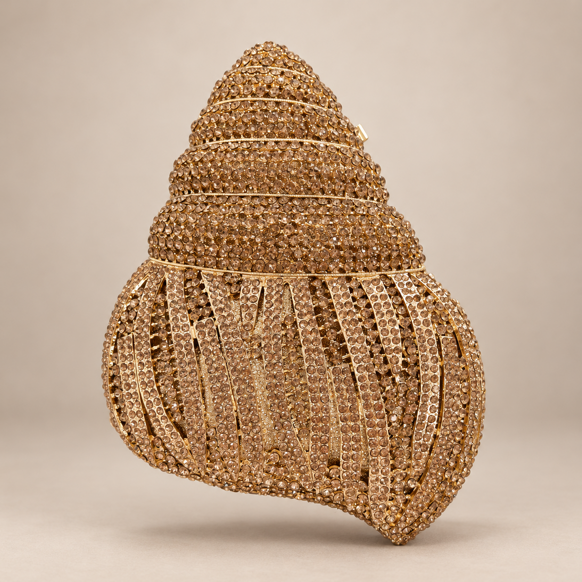 Gilded Shell Clutch