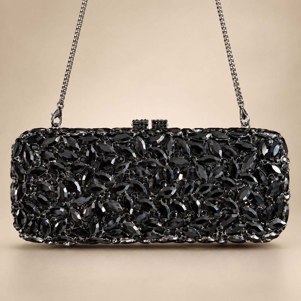 Noir Bloom Clutch