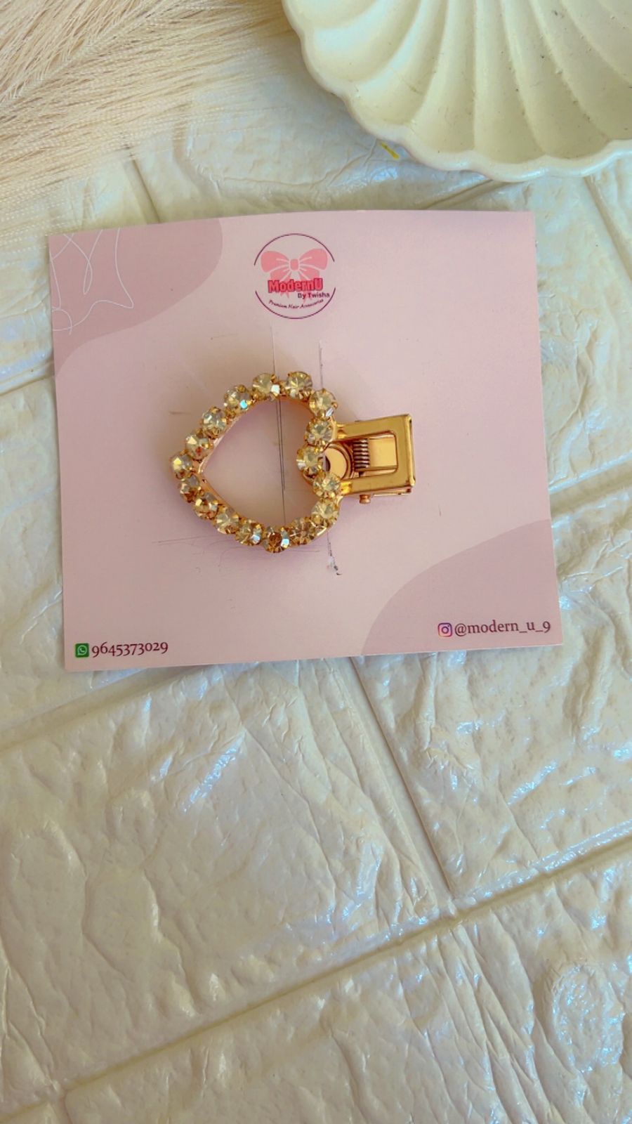 Golden Heart – "Golden Glimmer _ Hair Pin