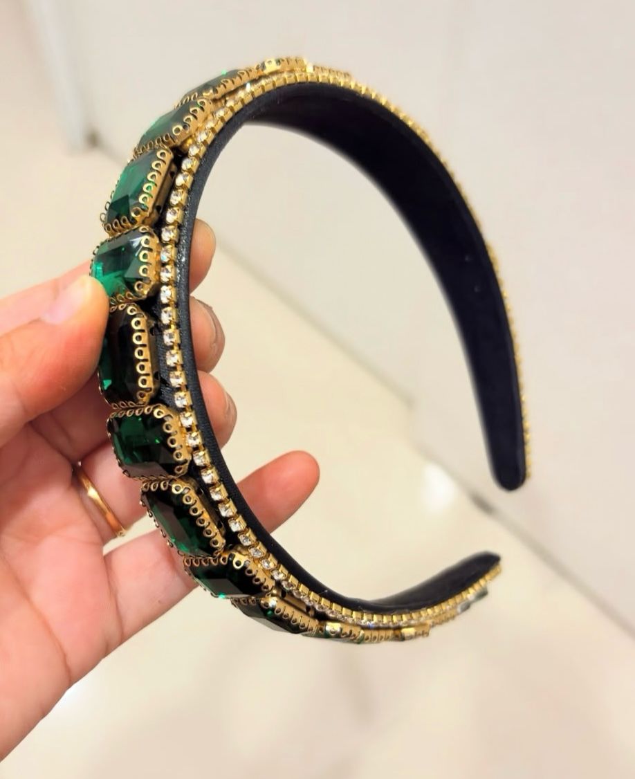 Emerald Elegance- Hairband