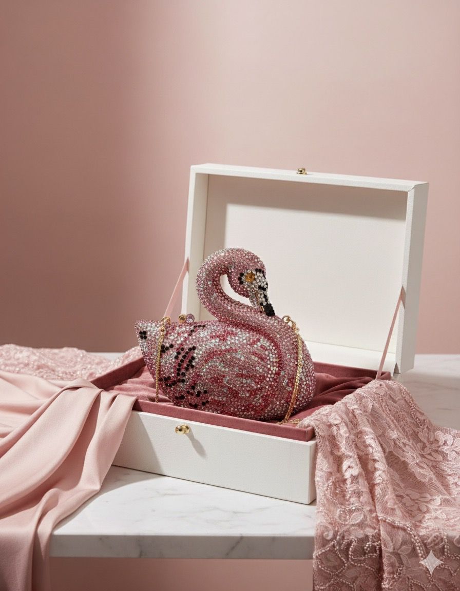 Pink Wings Crystal - Bag