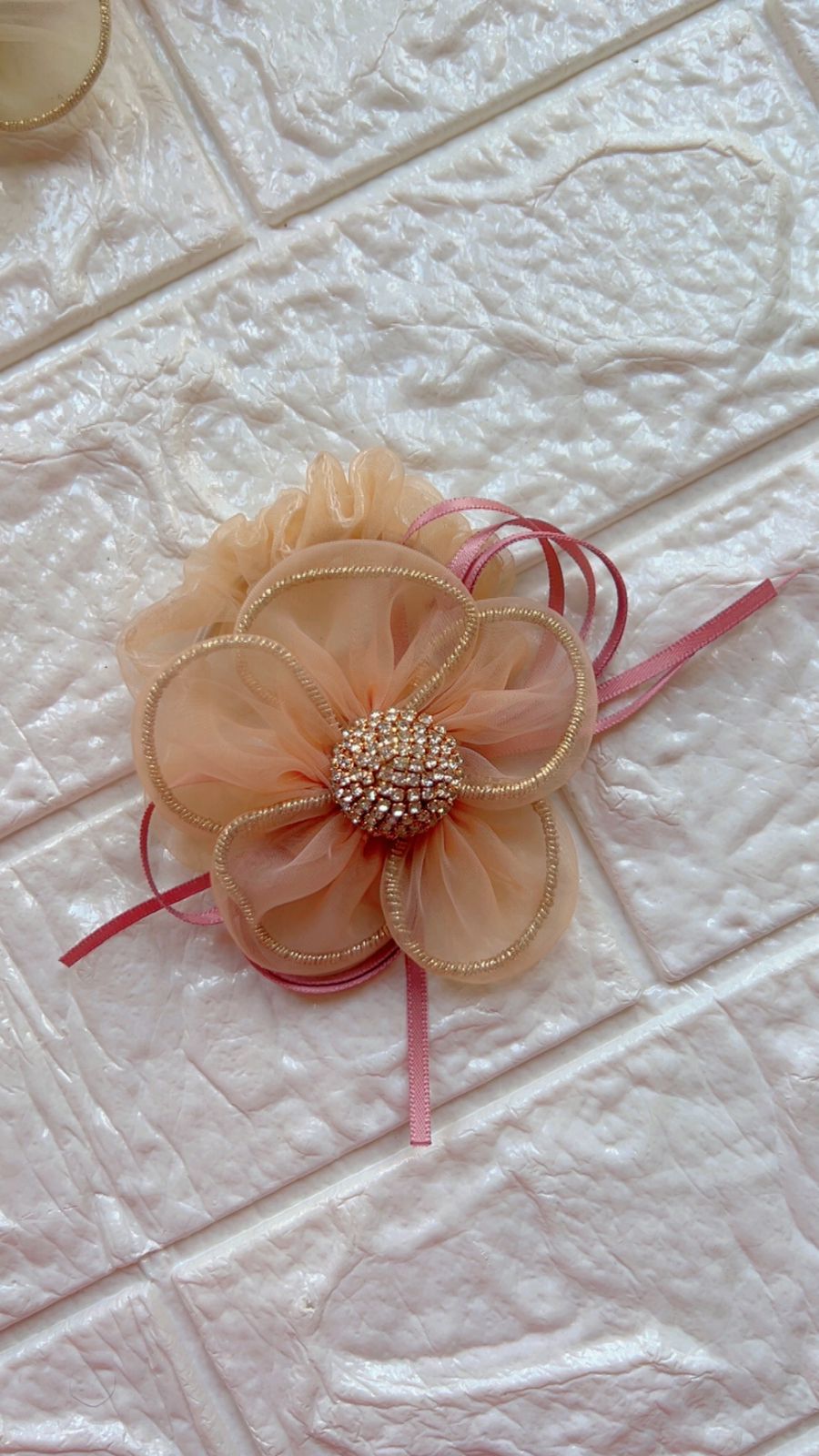 Organza Flower - Scrunchie