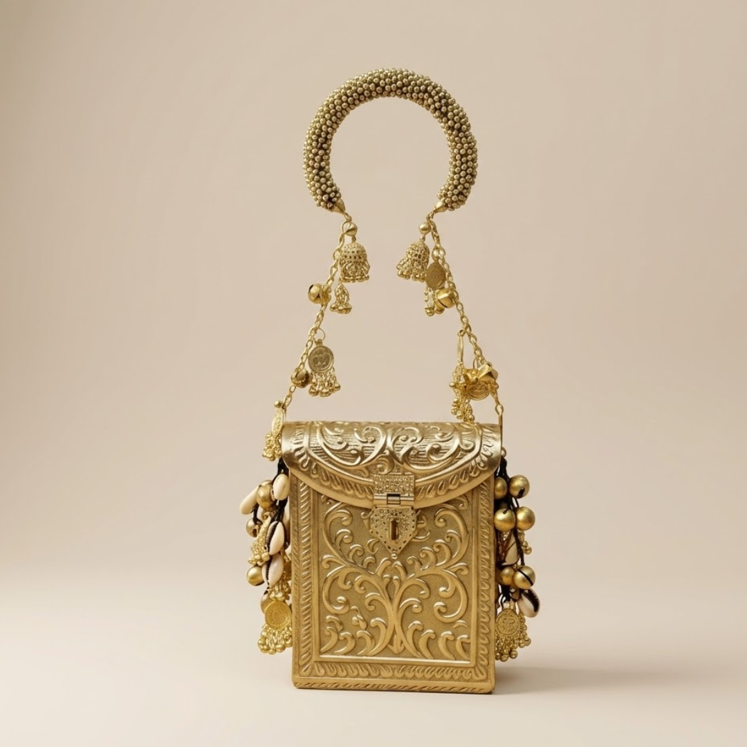 Anvika Vintage Gold Mobile - Bag