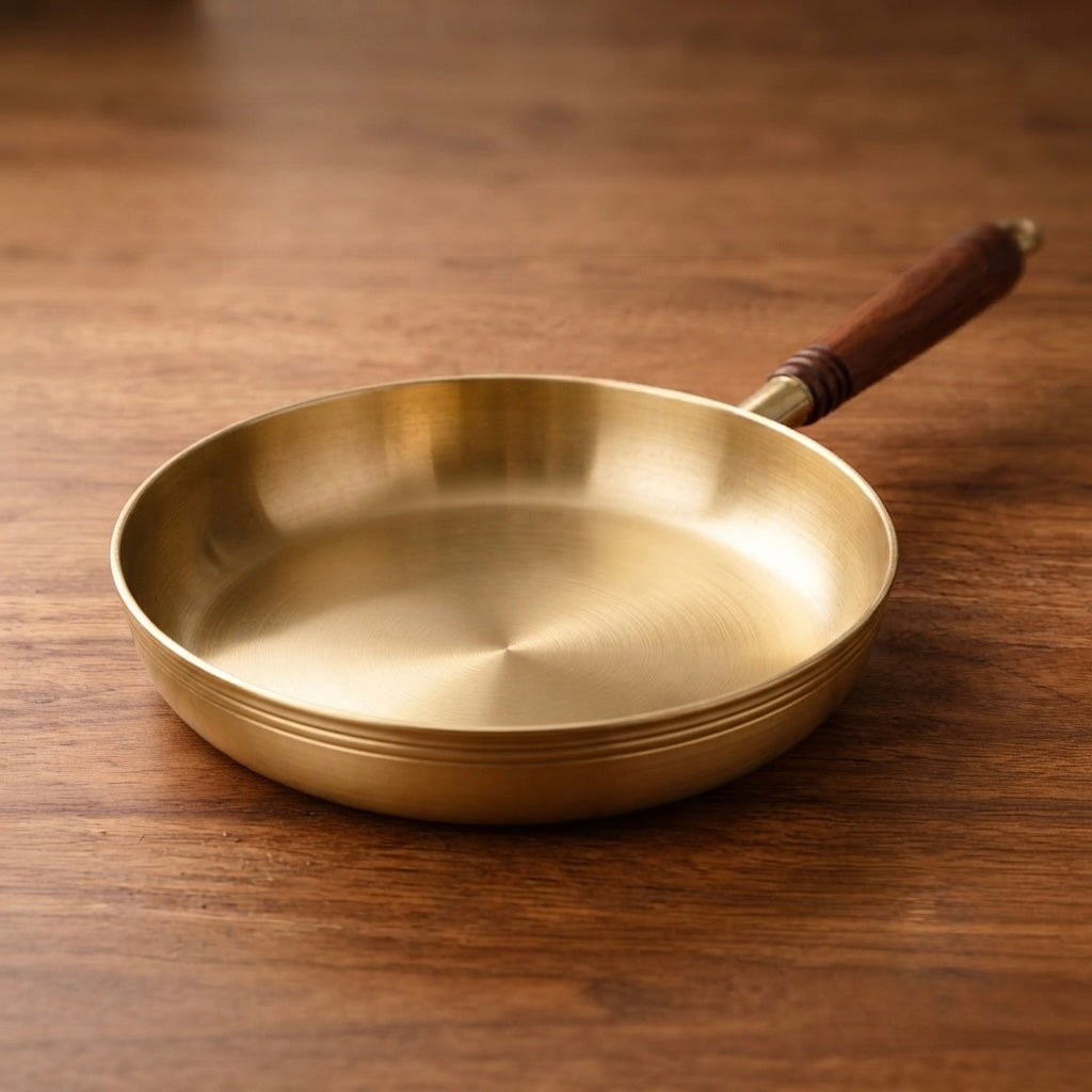 Brass Fry Pan, weight - 590 gm