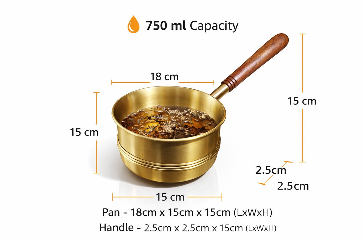 Brass Tea Pan , weight - 460gm