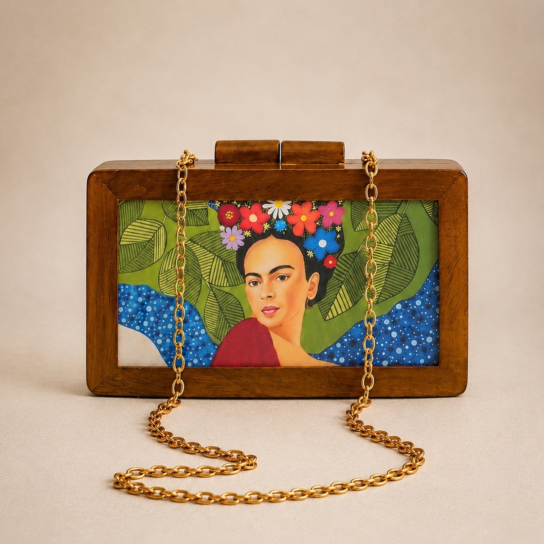 Heritage Muse Wooden Clutch