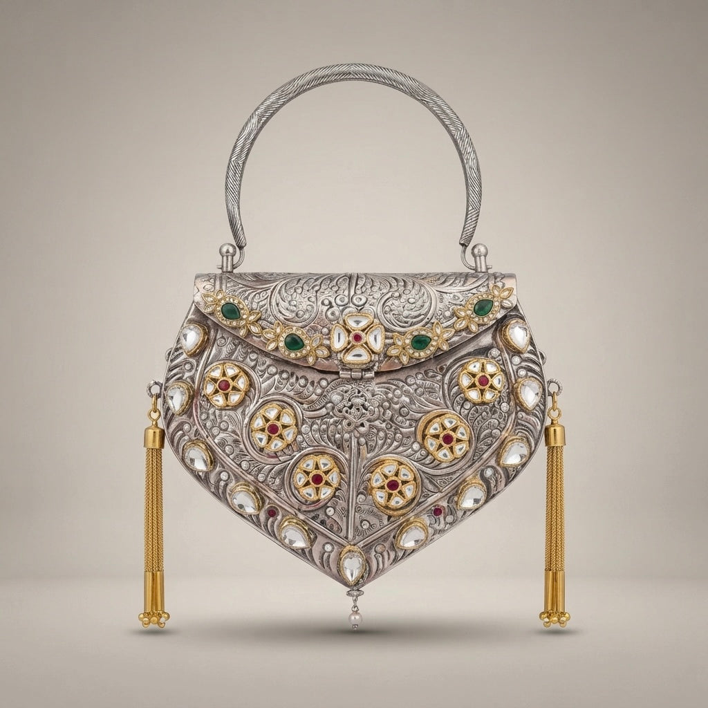 Noor-e-Silver Metal Potli