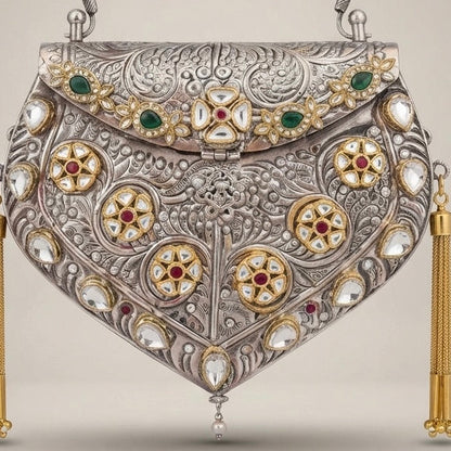 Noor-e-Silver Metal Potli