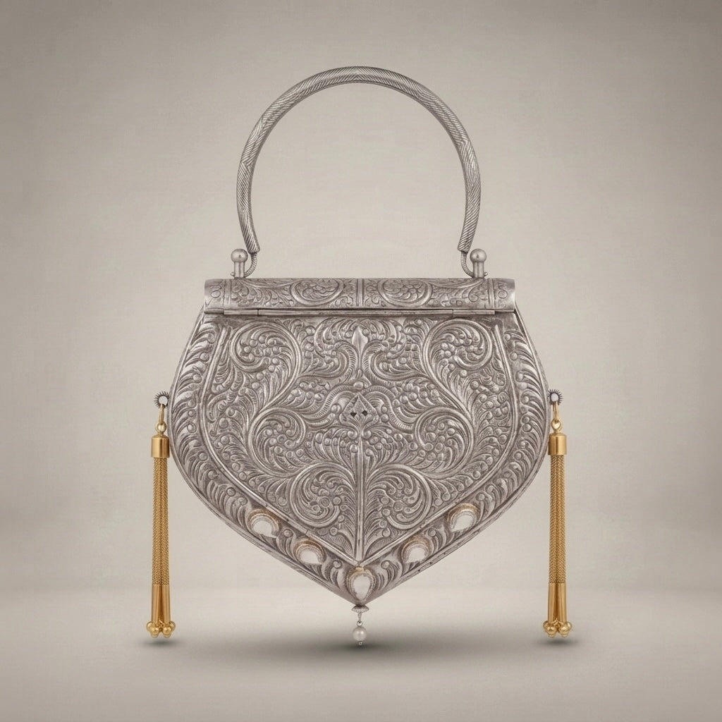 Noor-e-Silver Metal Potli
