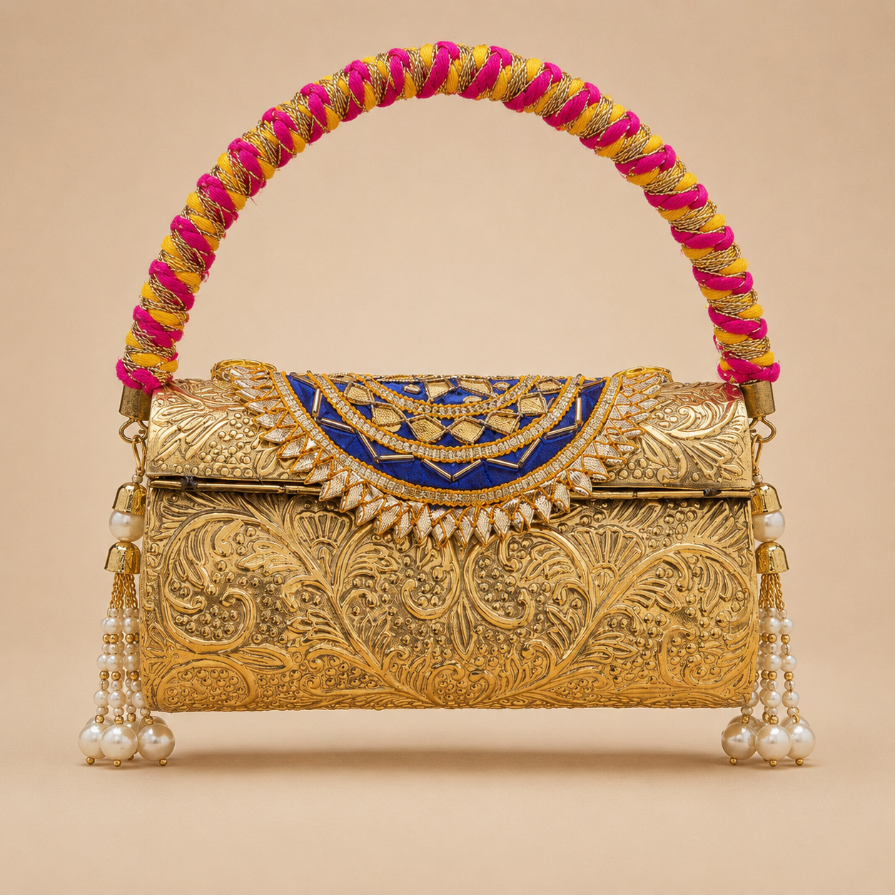 Royal Kundan Heirloom Clutch