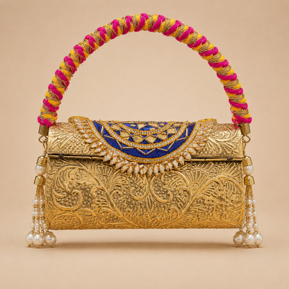 Royal Kundan Heirloom Clutch