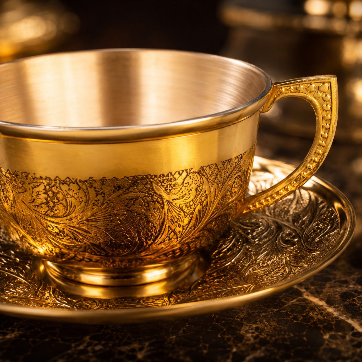 BRASS CUP SET ( 12PCS )