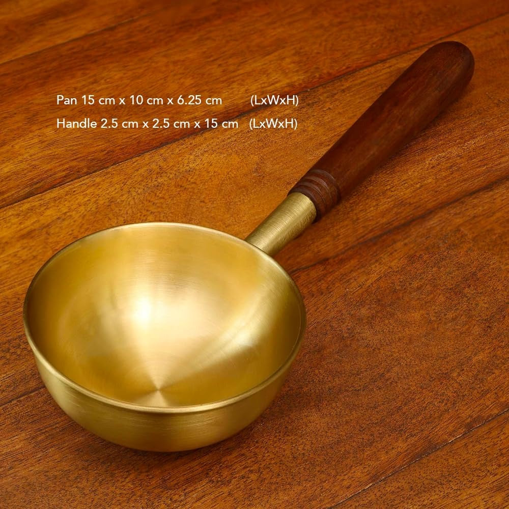 Brass Tadka Pan, weight - 190gm