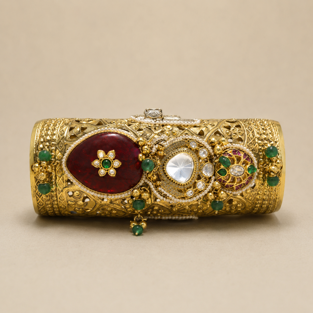 Ruby Crest Clutch