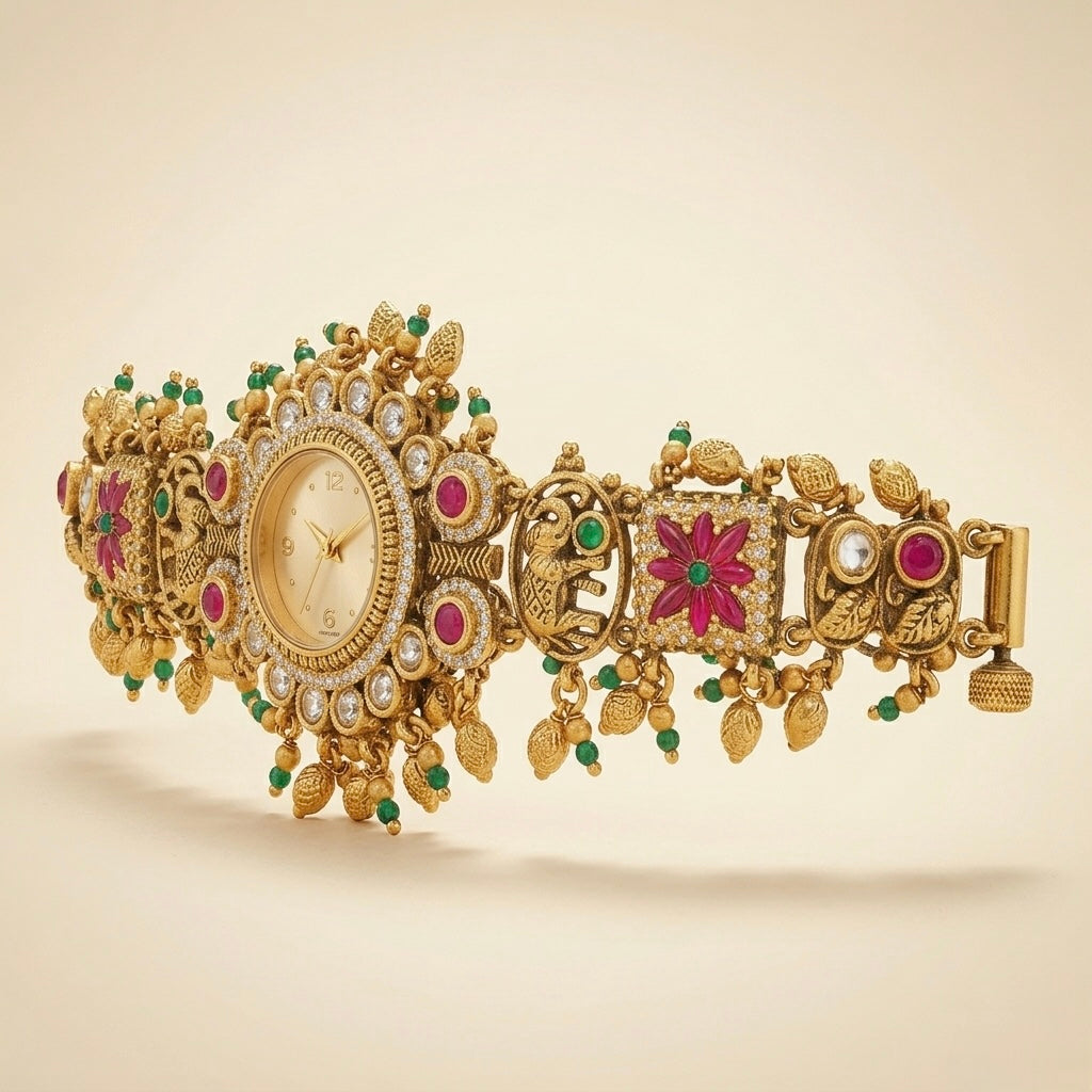 Royal Kundan Bloom - Watch