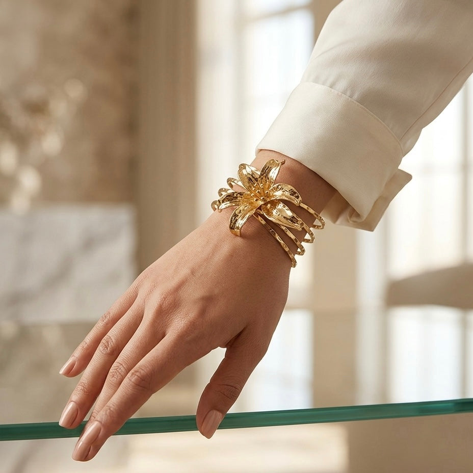 The Gilded Lily Cuff