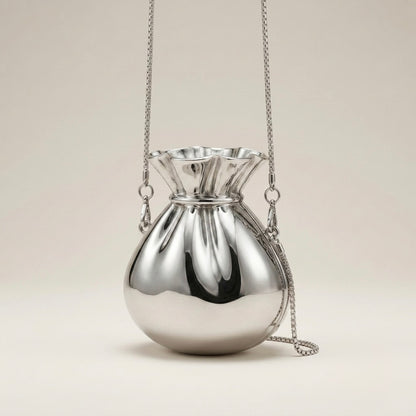 The Luna Metallic Pouch