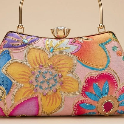 Vibrant Bloom Clutch