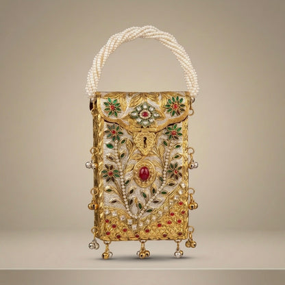 Gilded Elegance Clutch