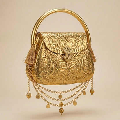 Vintage Aura Metal Clutch