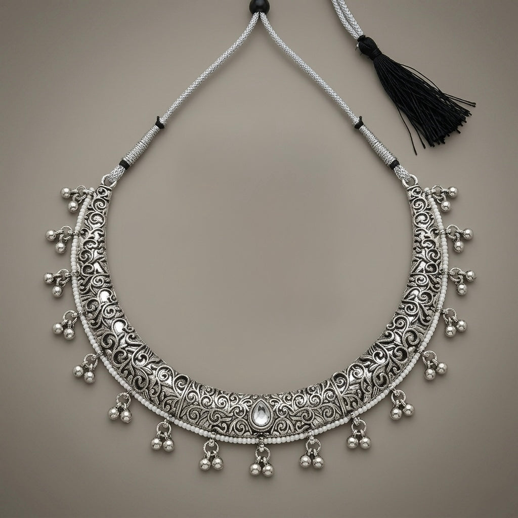 Aura Oxidized Choker Set