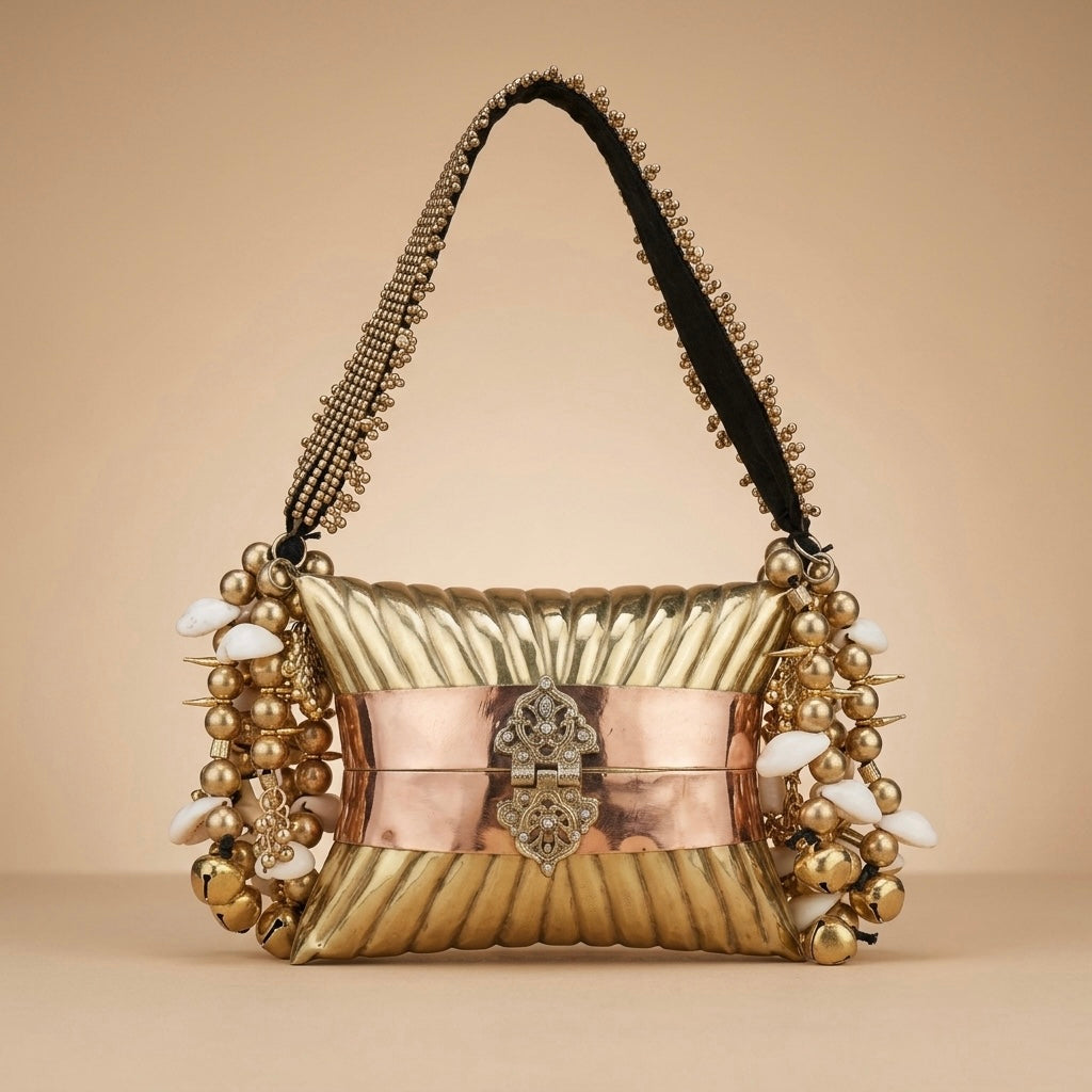 The Golden Cowrie Clutch