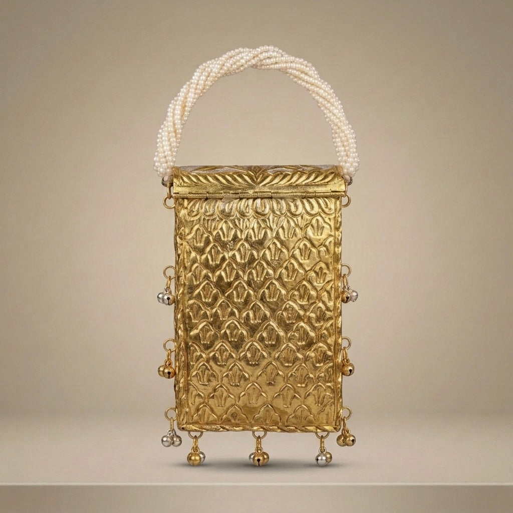 Gilded Elegance Clutch