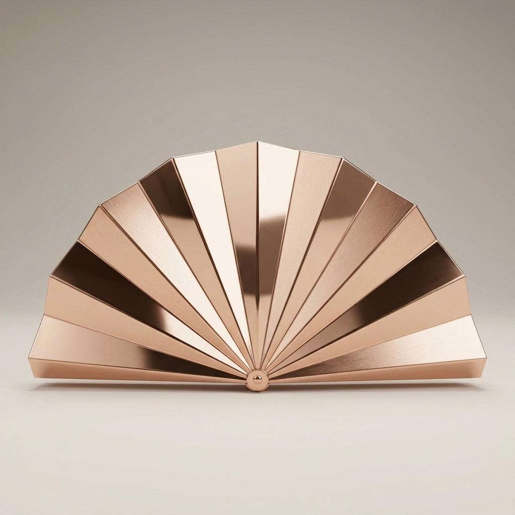 The Rose Gold Fan Clutch