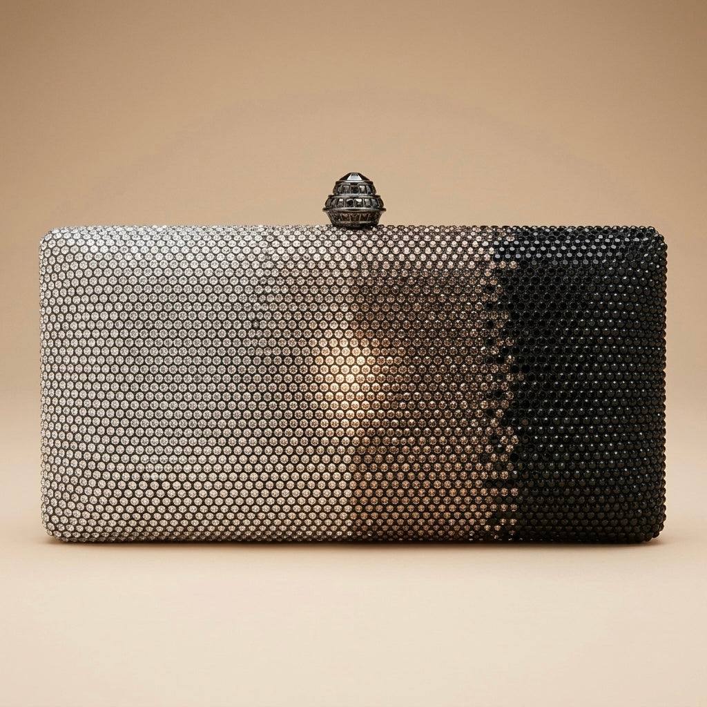 Silver Shadow Clutch