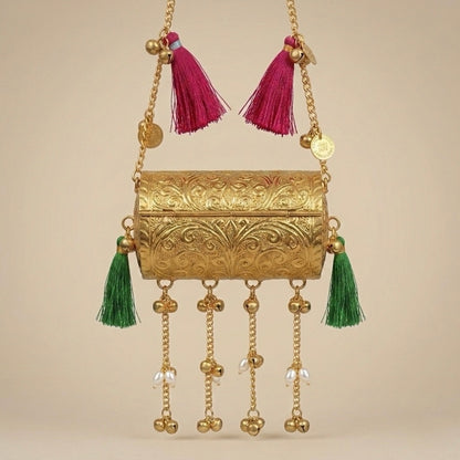 Mini Coin Gilded Cascade Minaudiere