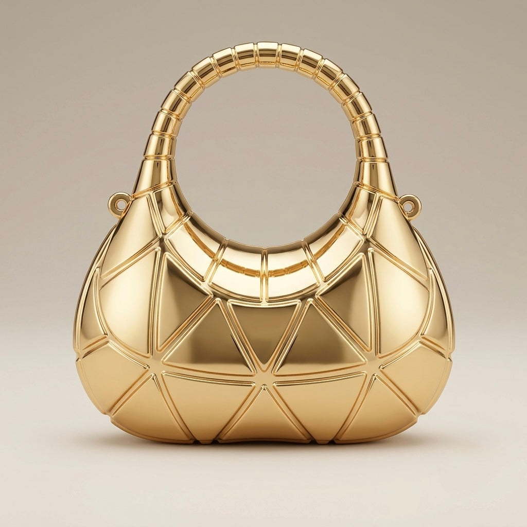 The Golden Rosette mini coin - bag
